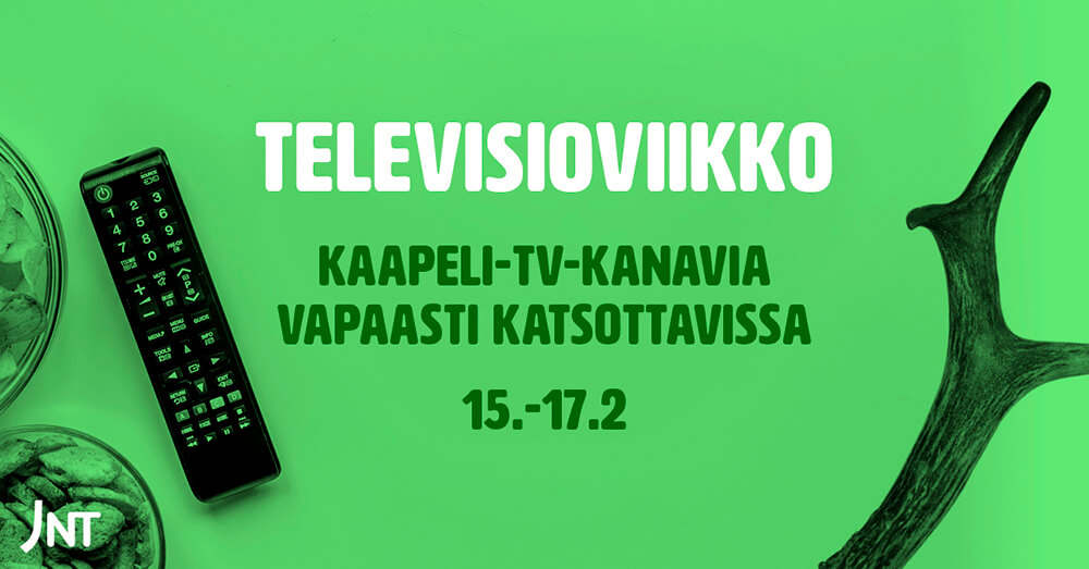 Kaapeli-TV-kanavia vapaasti katsottavissa 15.-17.2