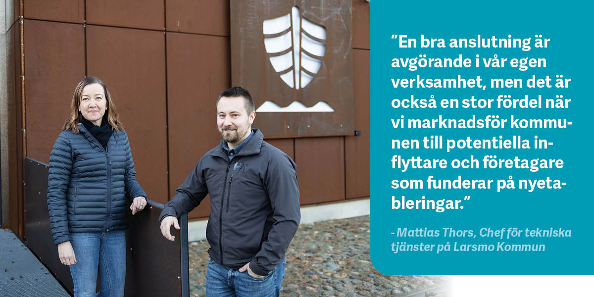 Larsmo först ut med heltäckande fibernät