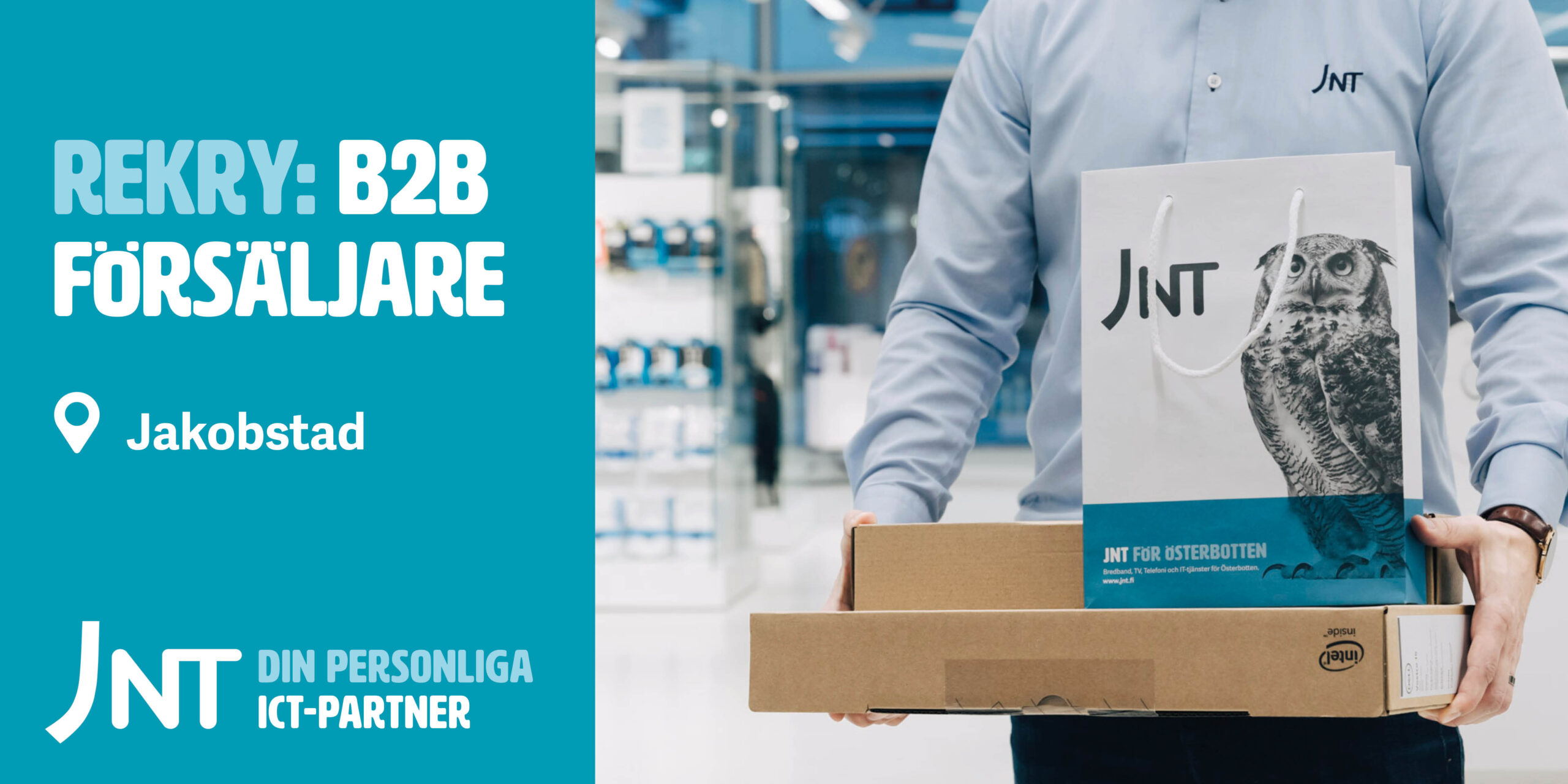 Försäljare av företagstjänster till Jakobstad